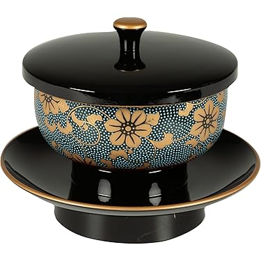 【希少品】　特選漆器　お茶の間　セット　茶托　5枚付　引出　お盆 茶托 溜 5枚セット【製造中止】 漆器の井助